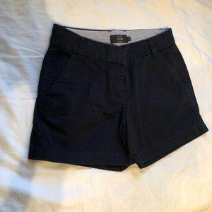J Crew 5" Navy Chino Shorts